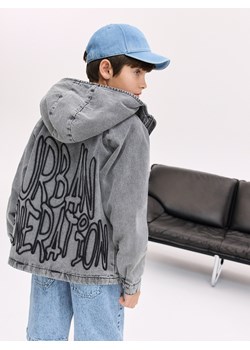 Reserved - Denimowa koszula oversize - czarny ze sklepu Reserved w kategorii Kurtki chłopięce - zdjęcie 186254239