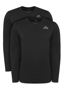 Kappa Komplet 2 longsleeve Logo Saro 37216LW Czarny Regular Fit ze sklepu MODIVO w kategorii T-shirty męskie - zdjęcie 186258786