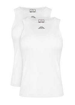 Kappa Komplet 2 topów Logo Benny 322565W Biały Regular Fit ze sklepu MODIVO w kategorii Bluzki damskie - zdjęcie 186258798
