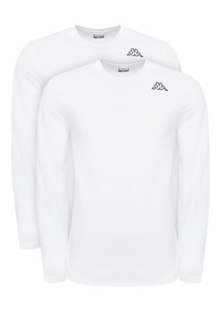 Kappa Komplet 2 longsleeve Logo Saro 37216LW Biały Regular Fit ze sklepu MODIVO w kategorii T-shirty męskie - zdjęcie 186258817