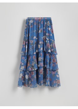 Reserved - Spódnica maxi z falbanami - wielobarwny ze sklepu Reserved w kategorii Spódnice - zdjęcie 186260295