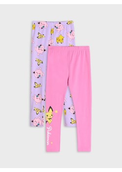 Sinsay - Legginsy 2 pack Pokémon - różowy ze sklepu Sinsay w kategorii Spodnie dziewczęce - zdjęcie 186261987