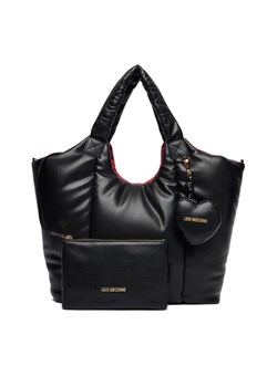 Torebka MOSCHINO JC4321PP0NKM100A Czarny - id: 8059987420907 - marki Moschino - 186264848 Torebka MOSCHINO JC4321PP0NKM100A Czarny ze sklepu eobuwie.pl w kategorii Torby Shopper bag - zdjęcie 186264848
