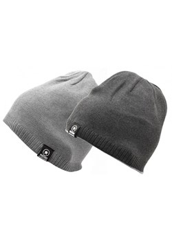 Dwustronna Męska Zimowa Czapka Szary/Grafitowy - L/XL REDSD ST-514B ze sklepu Stylion w kategorii Zegarki - zdjęcie 186265596