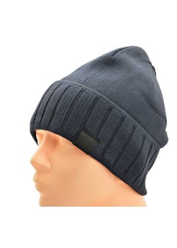 Męska Czapka Zimowa ocieplana polarem - L/XL 2MORO ST-560A kolor granatowy ze sklepu Stylion w kategorii Czapki zimowe męskie - zdjęcie 186265608