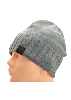 Męska Czapka Zimowa ocieplana polarem - L/XL 2MORO ST-560B kolor szary ze sklepu Stylion w kategorii Czapki zimowe męskie - zdjęcie 186265609