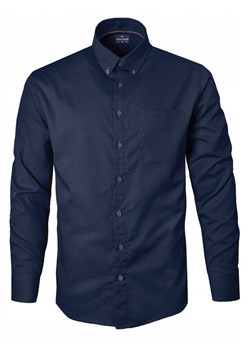 Delikatnie Taliowana Koszula Weekendowa - Pako Jeans - Granatowa KSDCpjnsFORTgr ze sklepu JegoSzafa.pl w kategorii Koszule męskie - zdjęcie 186265728