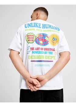 UNLIKE HUMANS T-SHIRT GLOBE DEPT TEE WHT-WHT ze sklepu JD Sports  w kategorii T-shirty męskie - zdjęcie 186265887