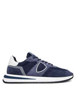 Sneakersy Philippe Model A011986 TYLU WD03 Granatowy ze sklepu eobuwie.pl w kategorii Buty sportowe męskie - zdjęcie 186266766