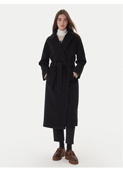Weekend Max Mara Płaszcz wełniany Tempera 2525016082 Czarny Regular Fit - id: 0000305585653 - marki Max Mara - 186267479 Weekend Max Mara Płaszcz wełniany Tempera 2525016082 Czarny Regular Fit ze sklepu MODIVO w kategorii Płaszcze damskie - zdjęcie 186267479