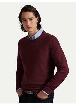 Polo Ralph Lauren Sweter 710918163520 Bordowy Regular Fit ze sklepu MODIVO w kategorii Swetry męskie - zdjęcie 186267526