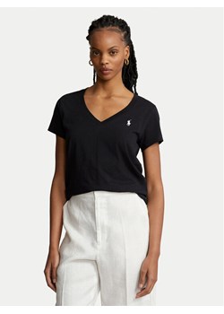Polo Ralph Lauren T-Shirt 211902403003 Czarny Regular Fit ze sklepu MODIVO w kategorii Bluzki damskie - zdjęcie 186267568