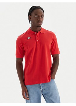 Kappa Polo Logo Sharas Mss 302B3D0 Czerwony Regular Fit ze sklepu MODIVO w kategorii T-shirty męskie - zdjęcie 186267648