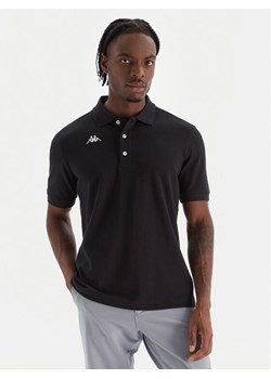 Kappa Polo Logo Sharas Mss 302B3D0 Czarny Regular Fit ze sklepu MODIVO w kategorii T-shirty męskie - zdjęcie 186267735