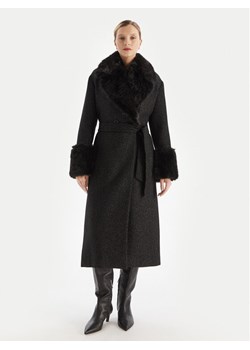 TWINSET Płaszcz zimowy 252TT2040 Czarny Regular Fit ze sklepu MODIVO w kategorii Płaszcze damskie - zdjęcie 186267757