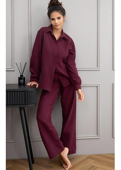 Sensis rozpinana piżama damska Colette, Kolor burgund, Rozmiar S, SENSIS - id: 218478 - marki Sensis - 186270019 Sensis rozpinana piżama damska Colette, Kolor burgund, Rozmiar S, SENSIS ze sklepu Primodo w kategorii Piżamy damskie - zdjęcie 186270019