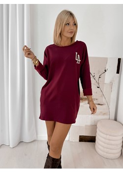 sukienka malibu bordowa one size ze sklepu UBRA w kategorii Sukienki - zdjęcie 186270237