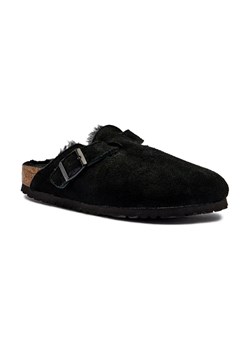 Birkenstock Skórzane mule Boston LEVE | shearling | narrow fit ze sklepu Gomez Fashion Store w kategorii Klapki damskie - zdjęcie 186270708