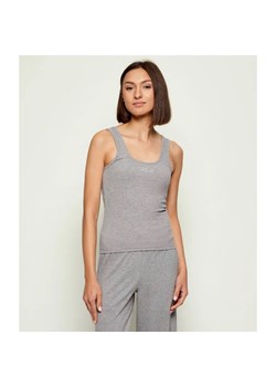 Karl Lagerfeld Top Signature Lurex | Slim Fit ze sklepu Gomez Fashion Store w kategorii Bluzki damskie - zdjęcie 186272138