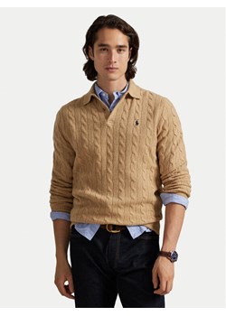 Polo Ralph Lauren Sweter 710974165004 Beżowy Regular Fit ze sklepu MODIVO w kategorii Swetry męskie - zdjęcie 186272736