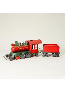Pociąg z wagonikiem 73x15x21 cm ze sklepu dekoria.pl w kategorii Dekoracje bożonarodzeniowe - zdjęcie 186274709