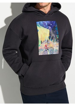 Sinsay - Bluza hoodie z nadrukiem świątecznym - szary ze sklepu Sinsay w kategorii Bluzy męskie - zdjęcie 186277767