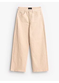 Mohito - Jeansy wide leg petite - beżowy - id: 504HO-08J - marki Mohito - 186278179 Mohito - Jeansy wide leg petite - beżowy ze sklepu Mohito w kategorii Jeansy damskie - zdjęcie 186278179