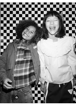 Reserved - Bawełniana koszula w kratę - pomarańczowy ze sklepu Reserved w kategorii Koszule chłopięce - zdjęcie 186278285