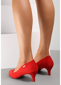 Czerwone Czółenka Dephomene ze sklepu born2be.pl w kategorii Czółenka - zdjęcie 186279386