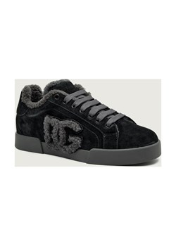 Dolce & Gabbana Skórzane sneakersy | shearling ze sklepu Gomez Fashion Store w kategorii Buty sportowe damskie - zdjęcie 186280039