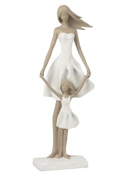 J Line Figurka dekoracyjna w kolorze biało-szarobrązowym - 12 x 32,5 x 7,5 cm ze sklepu Limango Polska w kategorii Dekoracje - zdjęcie 186281499