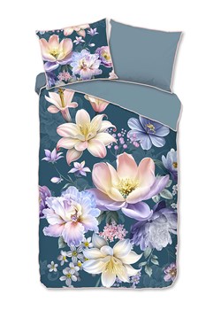 Descanso Komplet pościeli satynowej &quot;Mirery&quot; w kolorze niebieskim ze sklepu Limango Polska w kategorii Pościele - zdjęcie 186281568