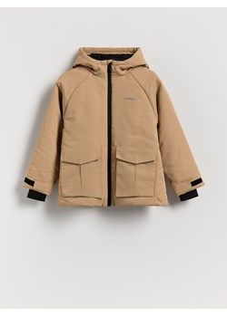 Reserved - Ocieplana kurtka parka - beżowy ze sklepu Reserved w kategorii Kurtki chłopięce - zdjęcie 186281907