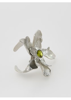 Reserved - Bransoletka z nieregularnym kwiatem - srebrny ze sklepu Reserved w kategorii Bransoletki - zdjęcie 186282395