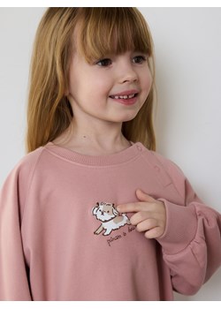 Reserved - Bluza z nadrukiem - brudny róż ze sklepu Reserved w kategorii Bluzy dziewczęce - zdjęcie 186282546