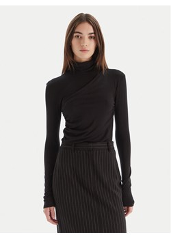Patrizia Pepe Bluzka 2M4478 J337 Czarny Regular Fit ze sklepu MODIVO w kategorii Bluzki damskie - zdjęcie 186283866