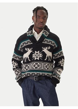 Polo Ralph Lauren Sweter 710982255001 Czarny Regular Fit ze sklepu MODIVO w kategorii Swetry męskie - zdjęcie 186283898