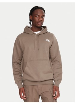 The North Face Bluza Simple Dome NF0A89FC Brązowy Regular Fit ze sklepu MODIVO w kategorii Bluzy męskie - zdjęcie 186283909