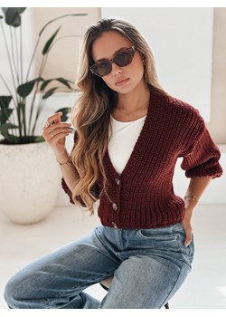 Sweter damski NUTI bordowy Dstreet MY1674 ze sklepu DSTREET.PL w kategorii Swetry damskie - zdjęcie 186284828