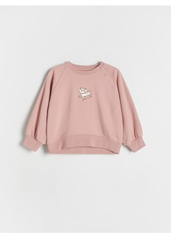 Reserved - Bluza z nadrukiem - brudny róż ze sklepu Reserved w kategorii Bluzy dziewczęce - zdjęcie 186286726