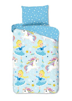 Good Morning Komplet pościeli flanelowej w kolorze niebieskim ze sklepu Limango Polska w kategorii Pościel dziecięca - zdjęcie 186288858