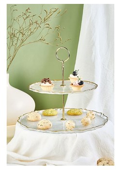 Violeta Home Etażerka w kolorze złotym - Ø 28 cm ze sklepu Limango Polska w kategorii Misy i tace dekoracyjne - zdjęcie 186289208