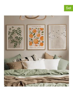 ABERTO DESIGN Druki artystyczne (3 szt.) w ramce - 33 x 48 cm ze sklepu Limango Polska w kategorii Obrazy - zdjęcie 186289228