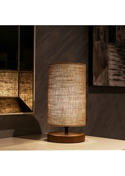 ABERTO DESIGN Lampa stołowa w kolorze brązowo-beżowym - wys. 45 x Ø 25 cm ze sklepu Limango Polska w kategorii Oświetlenie - zdjęcie 186289236