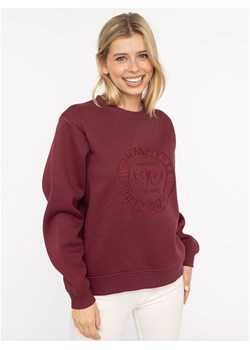 Zwillingsherz Bluza &quot;Wild and Free&quot; w kolorze bordowym ze sklepu Limango Polska w kategorii Bluzy damskie - zdjęcie 186289746