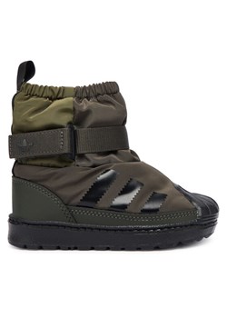 Śniegowce adidas Superstar 360 Boot JQ7952 Khaki ze sklepu eobuwie.pl w kategorii Buty zimowe dziecięce - zdjęcie 186290228