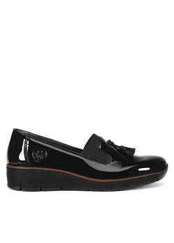 Półbuty Rieker 53751-00 Czarny ze sklepu eobuwie.pl w kategorii Półbuty damskie - zdjęcie 186290308