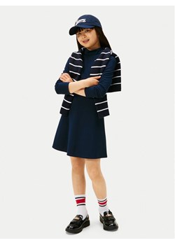 Tommy Hilfiger Sukienka codzienna Essential Skater KG0KG08790 D Granatowy Regular Fit ze sklepu MODIVO w kategorii Sukienki dziewczęce - zdjęcie 186290935