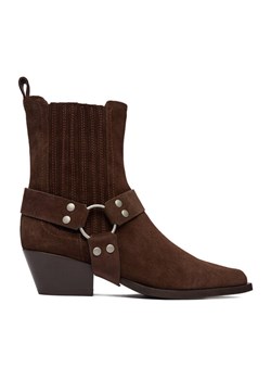 Badura Kowbojki EO-CHLOE-25FW002 Brązowy ze sklepu MODIVO w kategorii Botki - zdjęcie 186290946