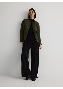 Reserved - Pikowana kurtka oversize - zielony ze sklepu Reserved w kategorii Kurtki damskie - zdjęcie 186292358